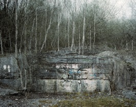 Bunker circa 1970's Westdown Quarry grid ref ST717456 pigment inks on Somerset enhanced paper