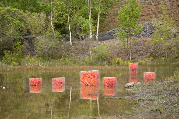 Cath Bloomfield's Gabions at Fairy Cave Quarry